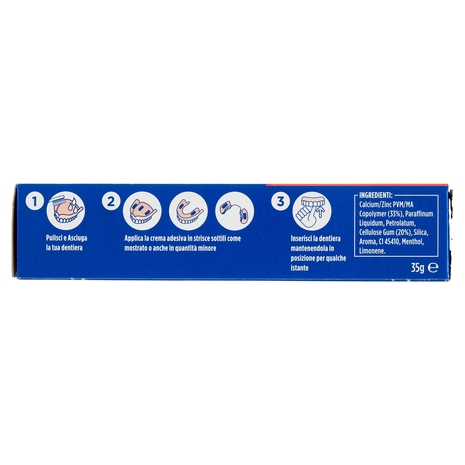 Kukident Complete Plus Original Crema Adesiva per Dentiere Totali e Parziali 35 g